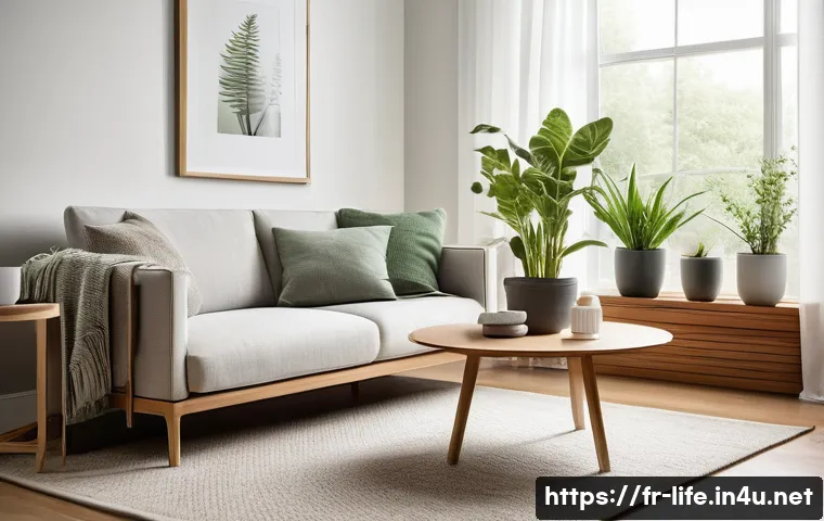 초음파 아로마 디퓨저의 장단점 - **Prompt 1: Serene Home Ambiance with Diffuser**
"A cozy and inviting living room filled with so...